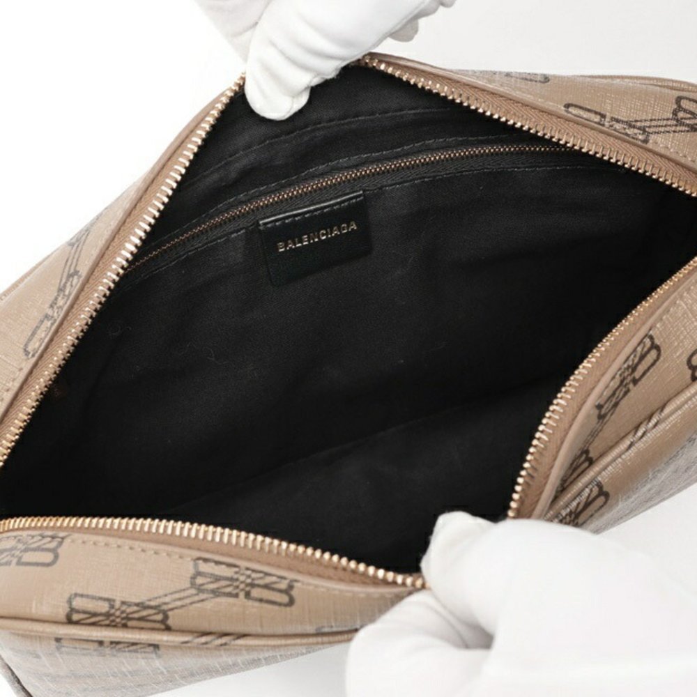 BALENCIAGA Brown Monogram Shoulder Bag - Picture 5 of 6